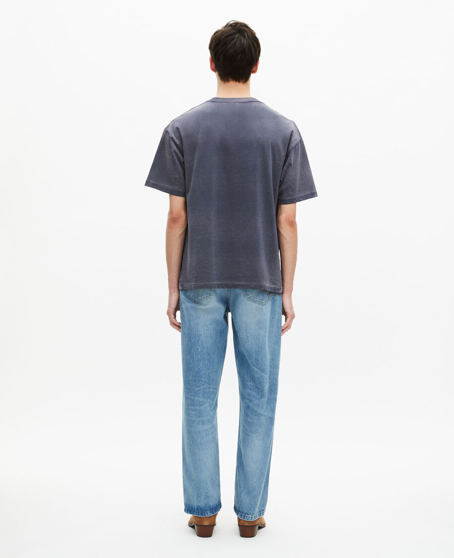 The Kooples MEN DARK NAVY t-shirt with navy logo