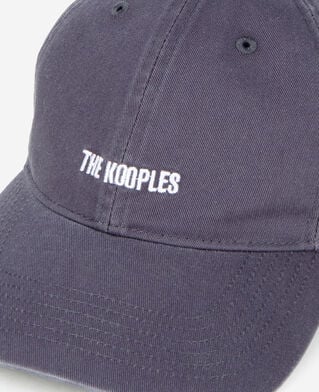 The Kooples MIXTE BLUE PETROL casquette logo brodé bleue gris