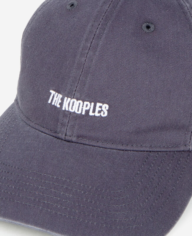 The Kooples MIXTE BLUE PETROL casquette logo brodé bleue gris