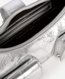 The Kooples FEMME SILVER sac amelia en cuir argenté