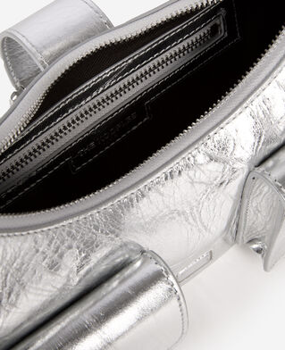 The Kooples DAMEN SILVER amelia tasche aus silbernem leder