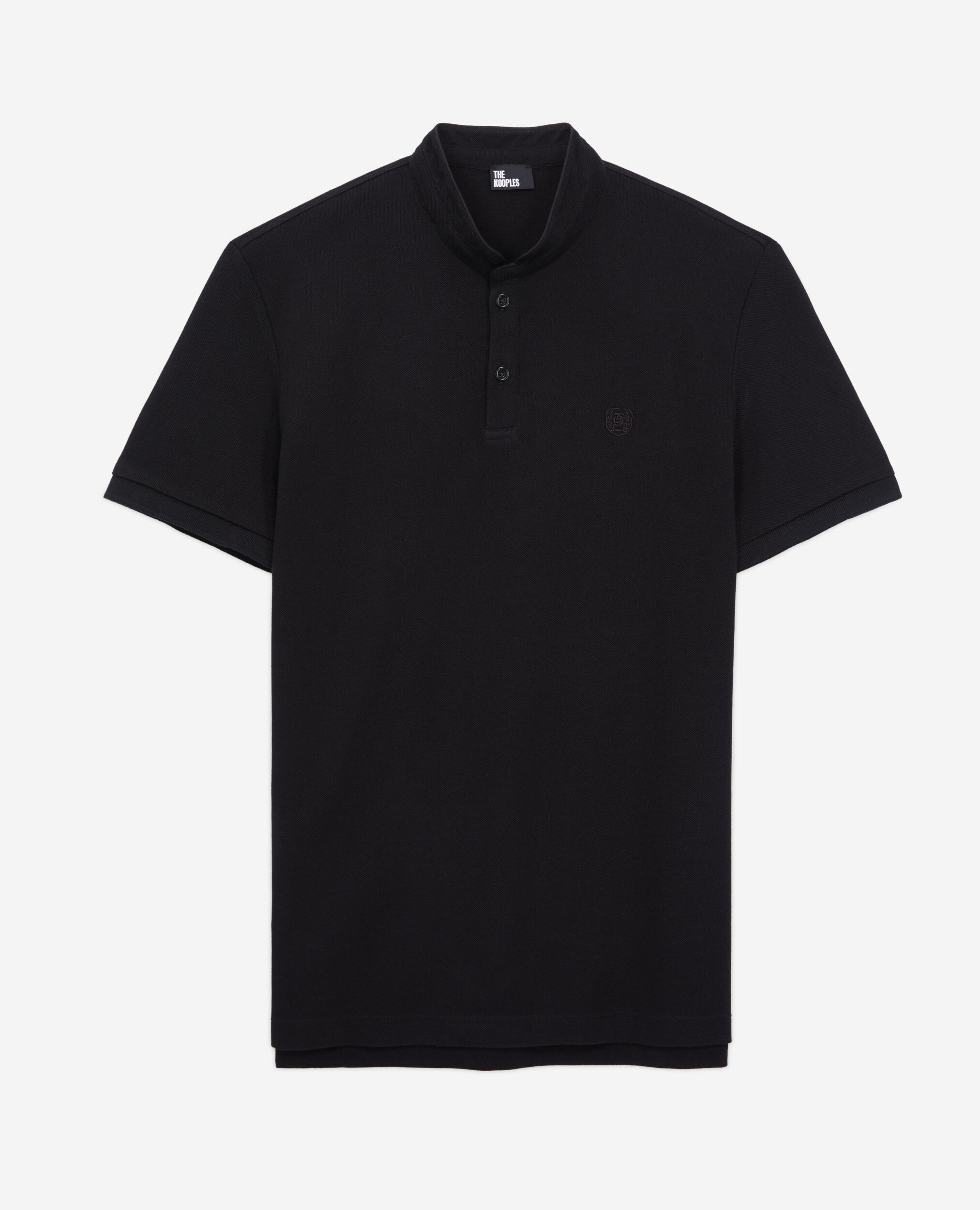 Polo en coton noir, BLACK, hi-res image number null