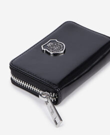 The Kooples MIXTE BLACK porte monnaie blason en cuir noir