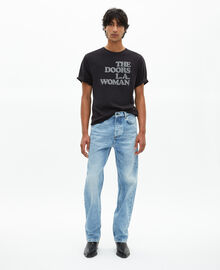 The Kooples MIXTE BLACK WASHED t-shirt mixte the doors x the kooples noir