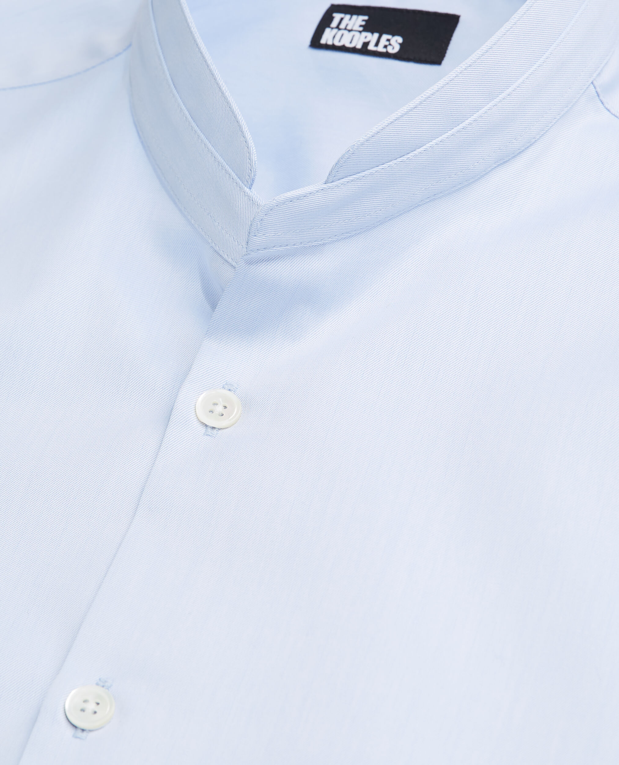 Chemise col officier bleue, LIGHT BLUE, hi-res image number null