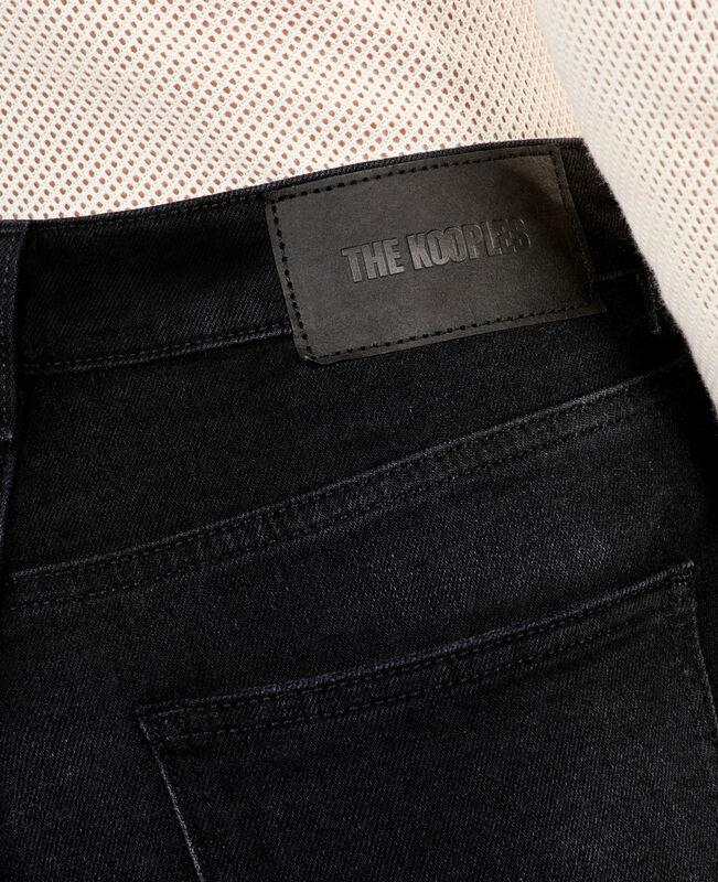 The Kooples FEMME BLACK WASHED jean flare noir