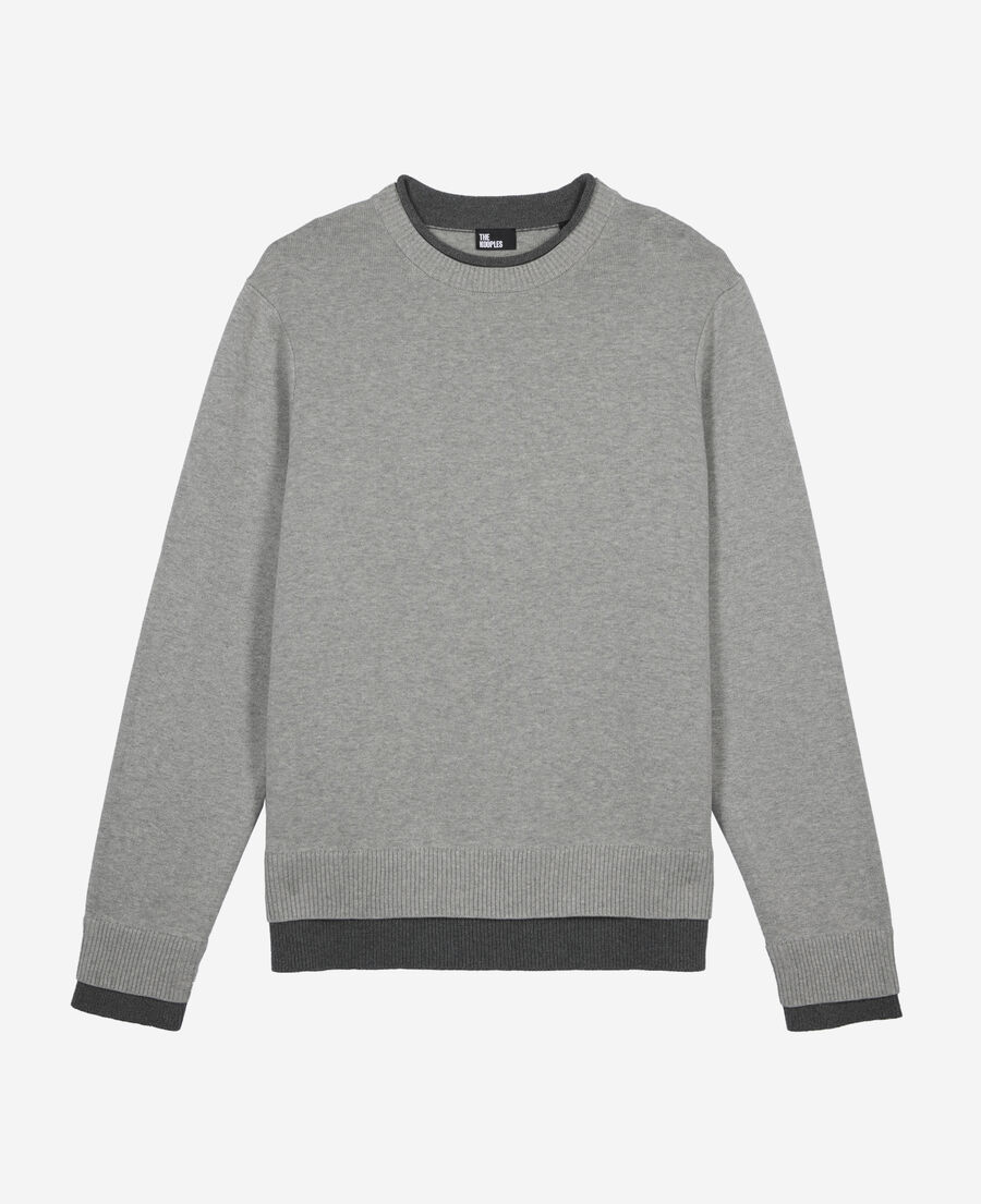 The Kooples HOMME MIDDLE GREY / ANTHRACITE pull gris