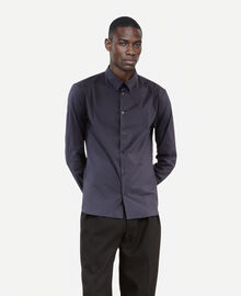 The Kooples HOMME NAVY chemise en popeline bleu marine