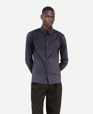 The Kooples HOMME NAVY chemise en popeline bleu marine