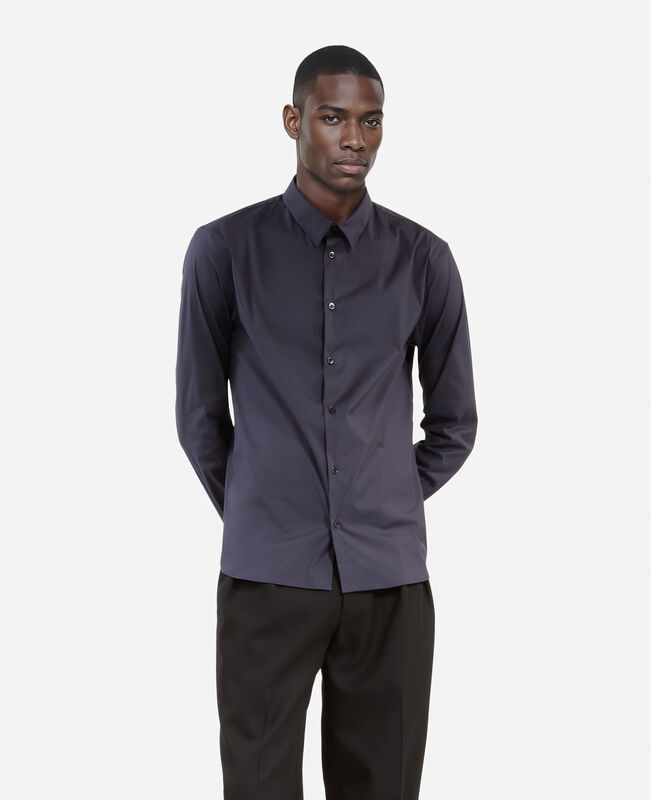 The Kooples HOMME NAVY chemise en popeline bleu marine