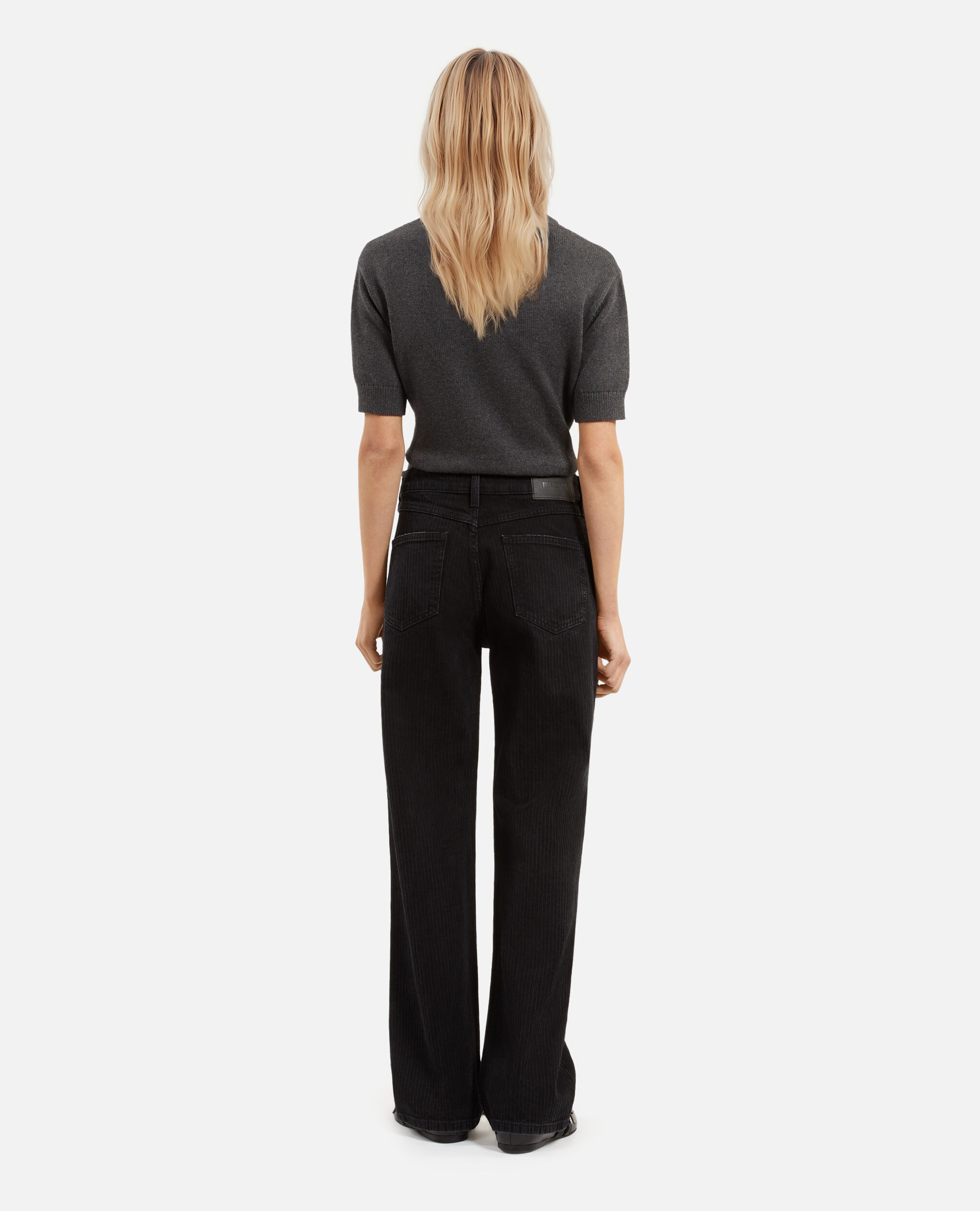 Jean droit noir, BLACK WASHED, hi-res image number null