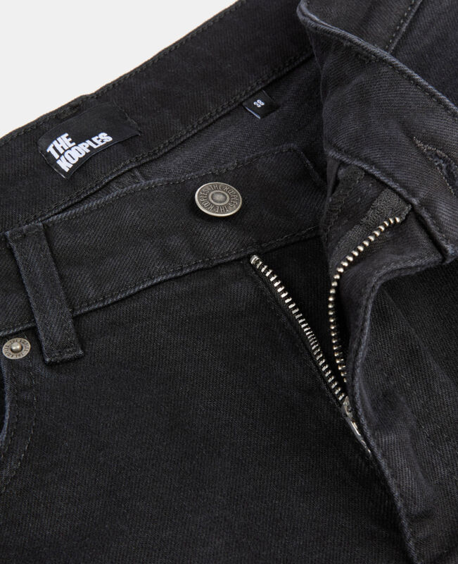 The Kooples FEMME BLACK WASHED jean flare noir