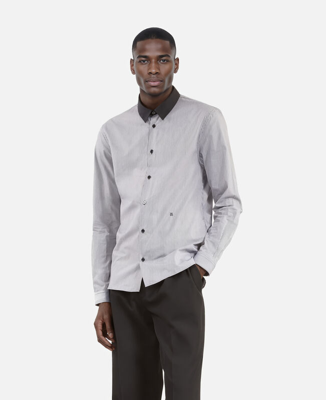 The Kooples HOMME BLACK WHITE chemise à micro carreaux noire