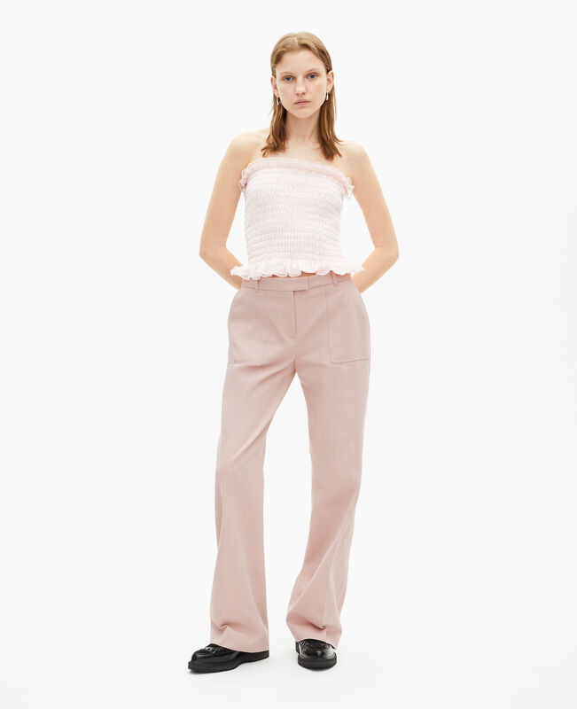 The Kooples FEMME LILA top bustier smoké rose