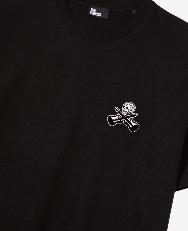 The Kooples HOMME BLACK t-shirt avec flocage noir