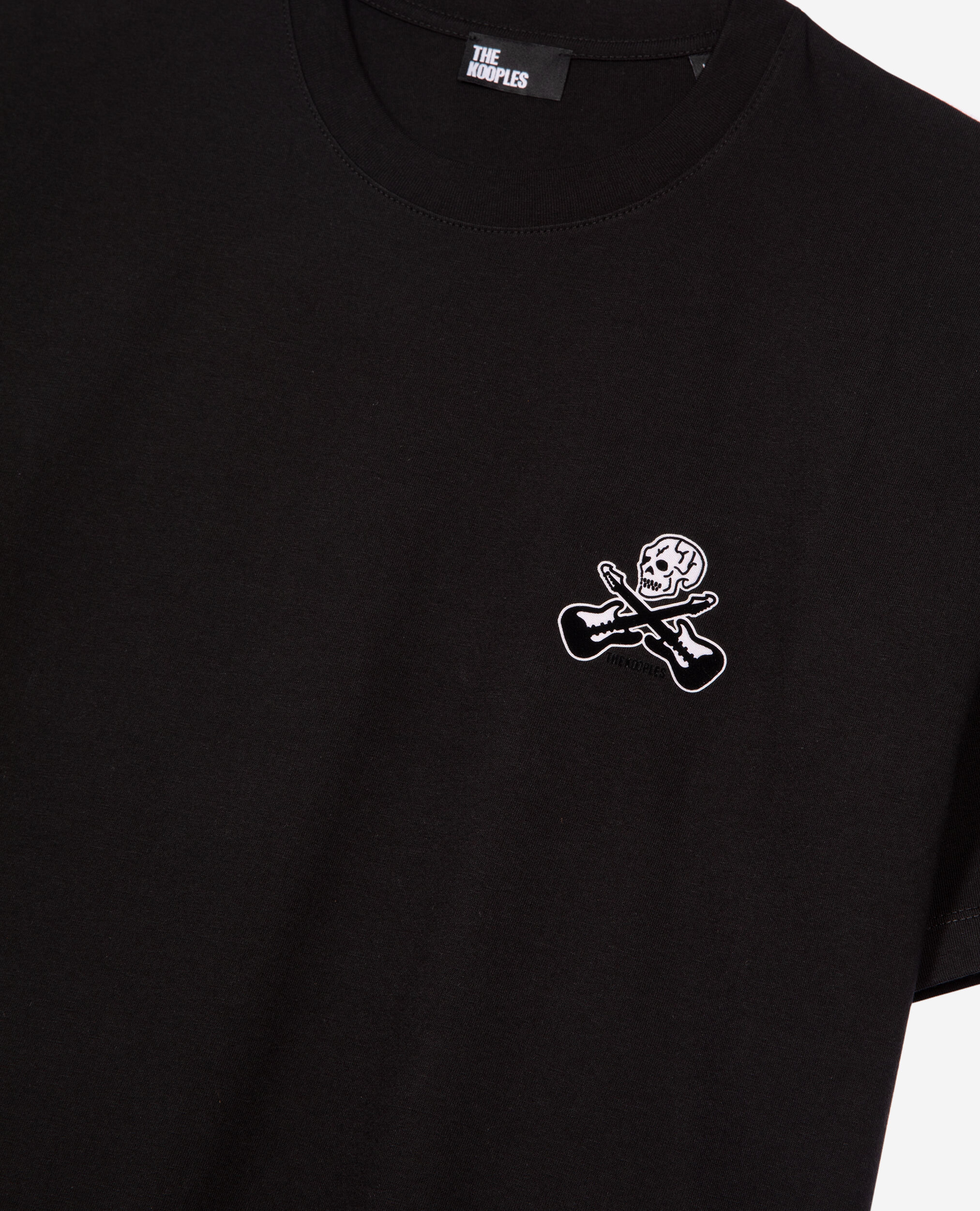 T-shirt avec flocage noir, BLACK, hi-res image number null