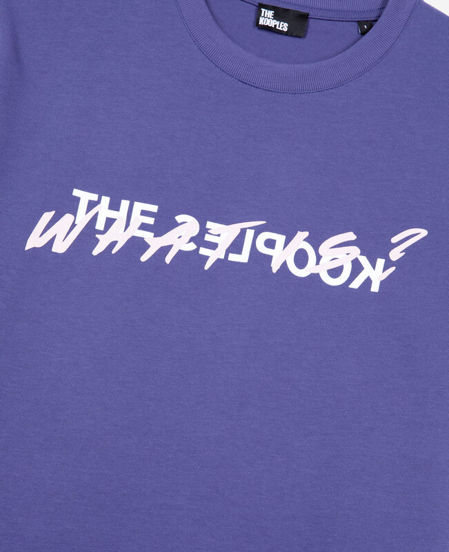 The Kooples FEMME BLUE ATLANTIQUE t-shirt what is violet