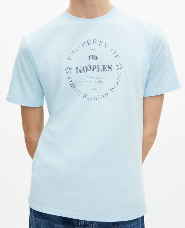 The Kooples HOMME BABY BLUE t-shirt avec sérigraphie bleu clair