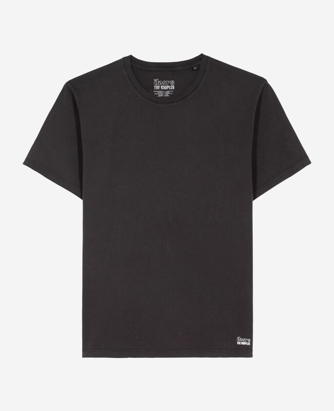 The Kooples MIXTE BLACK WASHED t-shirt mixte the doors x the kooples noir délavé
