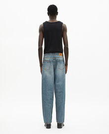 The Kooples HOMME USED RAPIECE jean droit bleu clair 