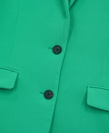 The Kooples FEMME GREEN veste tailleur verte en crêpe