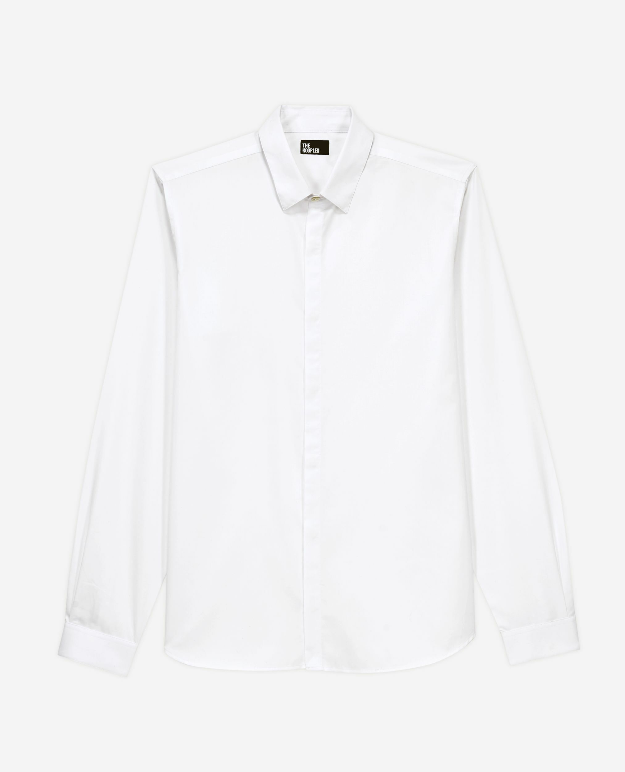 Chemise col classique blanche, WHITE, hi-res image number null