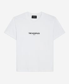 The Kooples FEMME WHITE t-shirt logo blanc
