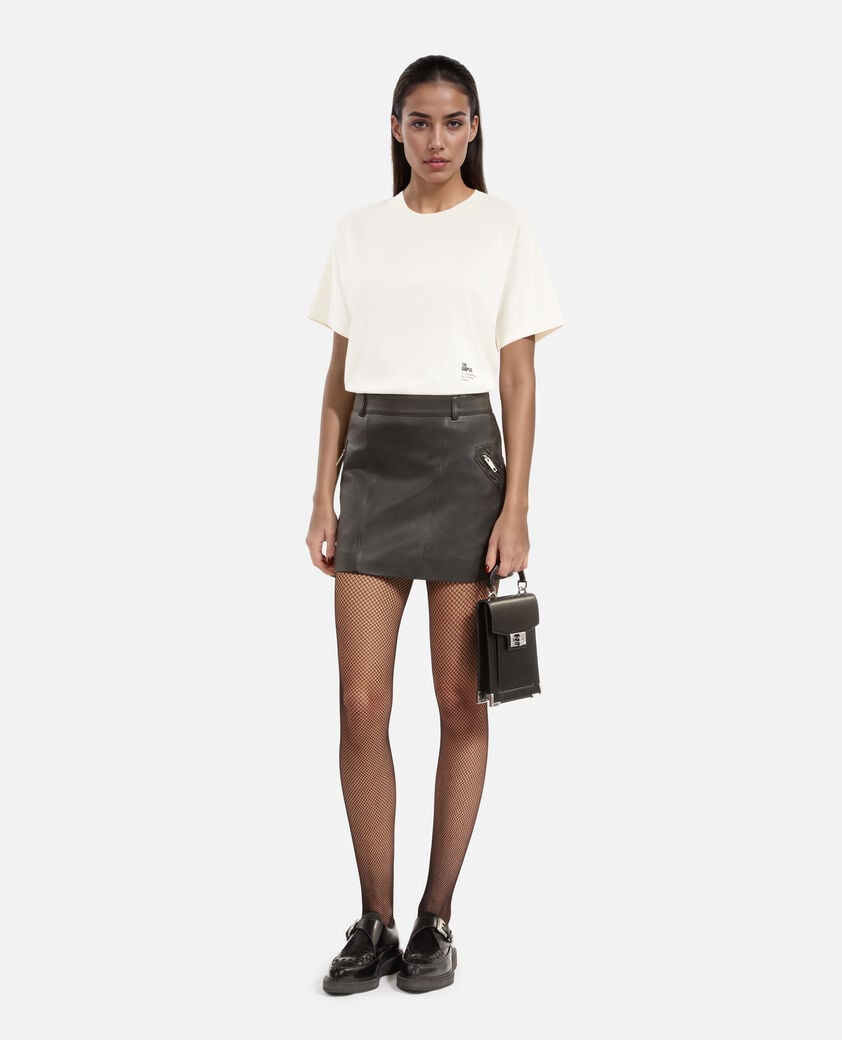 The Kooples DAMEN ECRU t-shirt mit ecrufarbenem siebdruck