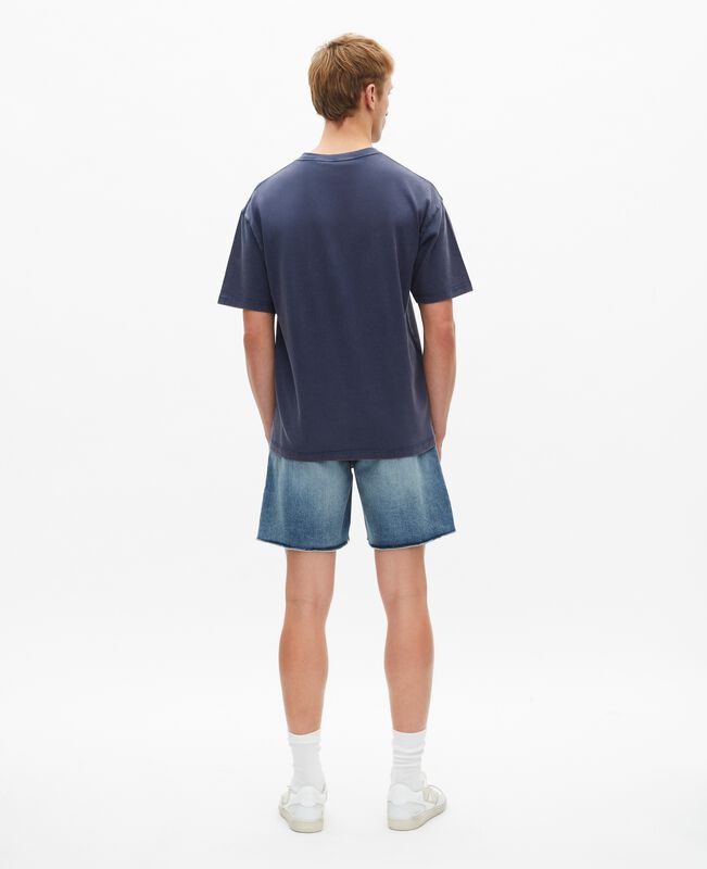 The Kooples HOMME DARK NAVY t-shirt avec sérigraphie blason marine