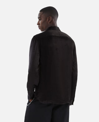 The Kooples HOMME BLACK chemise en jacquard imprimé musique noire