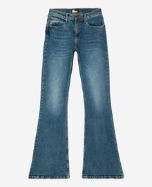 The Kooples FEMME VINTAGE BLUE jean flare bleu