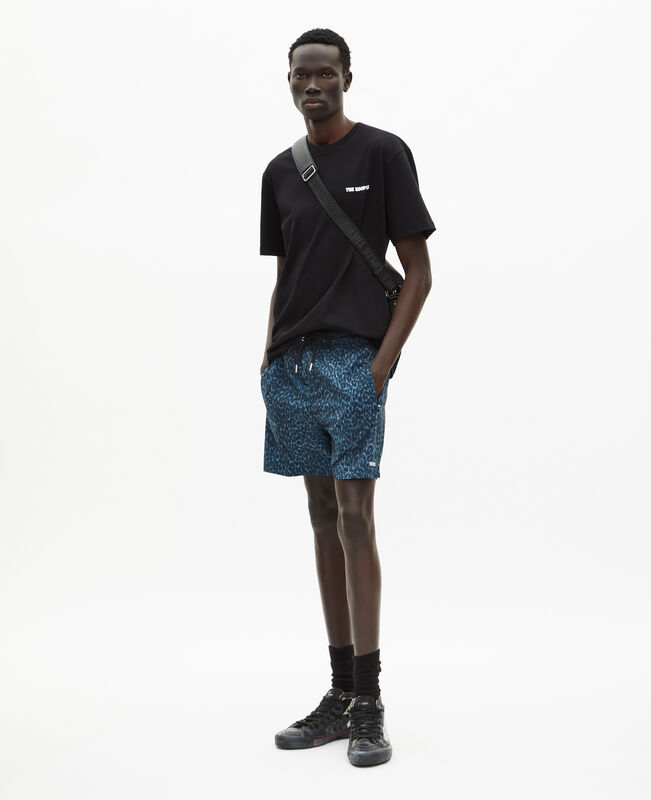 The Kooples HOMME BLUE maillot de bain imprimé bleu