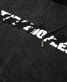 The Kooples HOMME BLACK WASHED sweatshirt à capuche what is noir