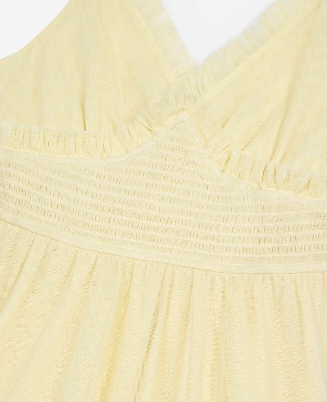 The Kooples FEMME LIGHT YELLOW robe longue en tulle jaune