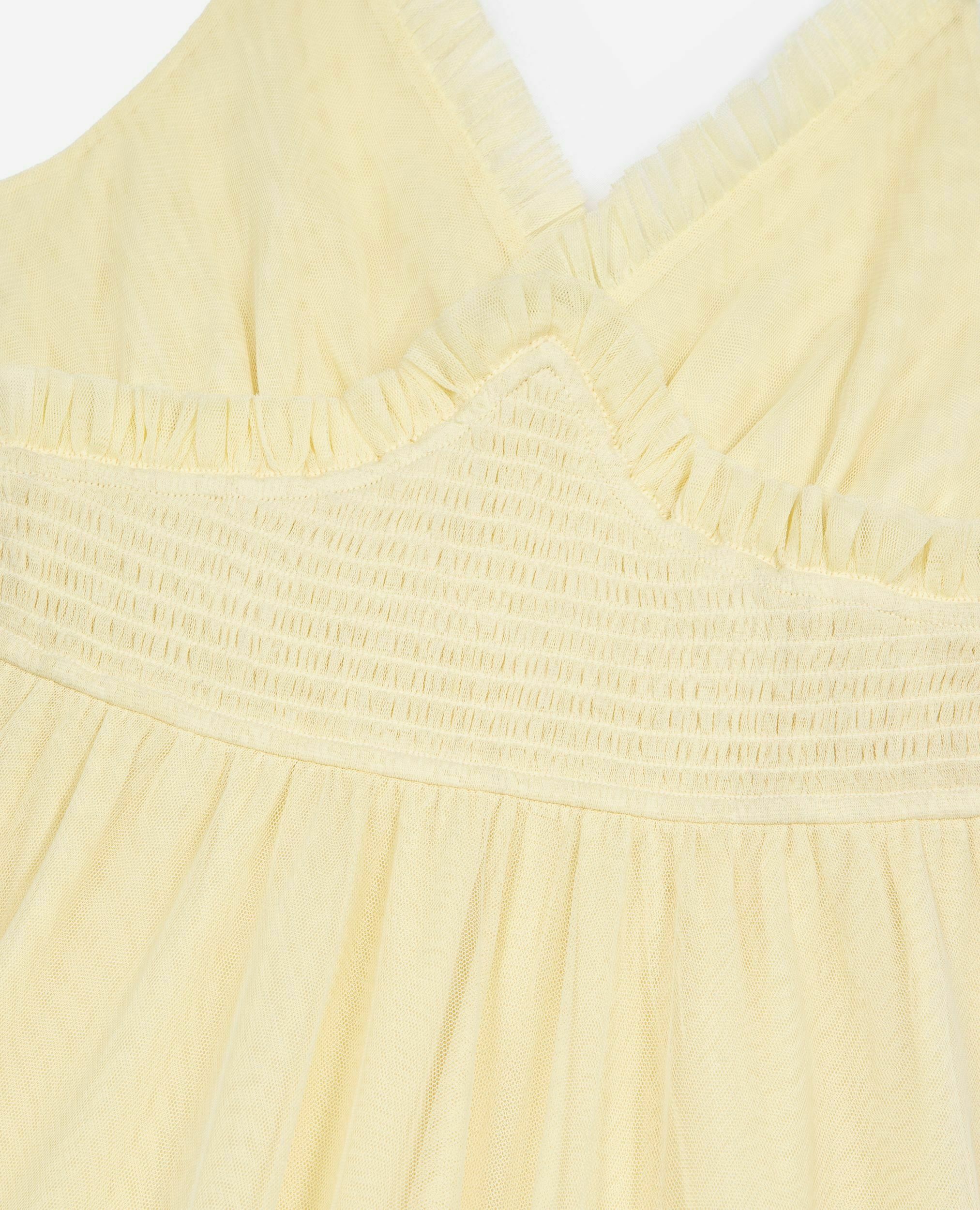 Robe longue en tulle jaune, LIGHT YELLOW, hi-res image number null