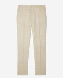 The Kooples HOMME BEIGE pantalon de costume en laine coupe ajustée beige