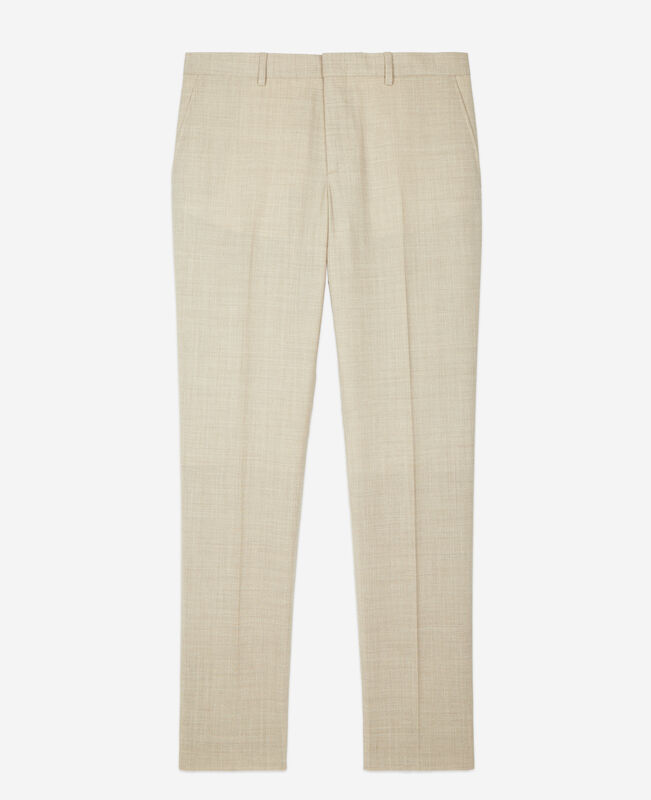 The Kooples HOMME BEIGE pantalon de costume en laine coupe ajustée beige