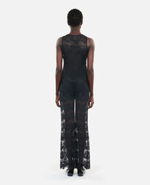 The Kooples FEMME BLACK top sans manches en dentelle noir