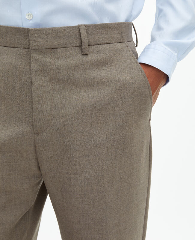 The Kooples HOMME BEIGE MELANGE pantalon de costume en laine beige