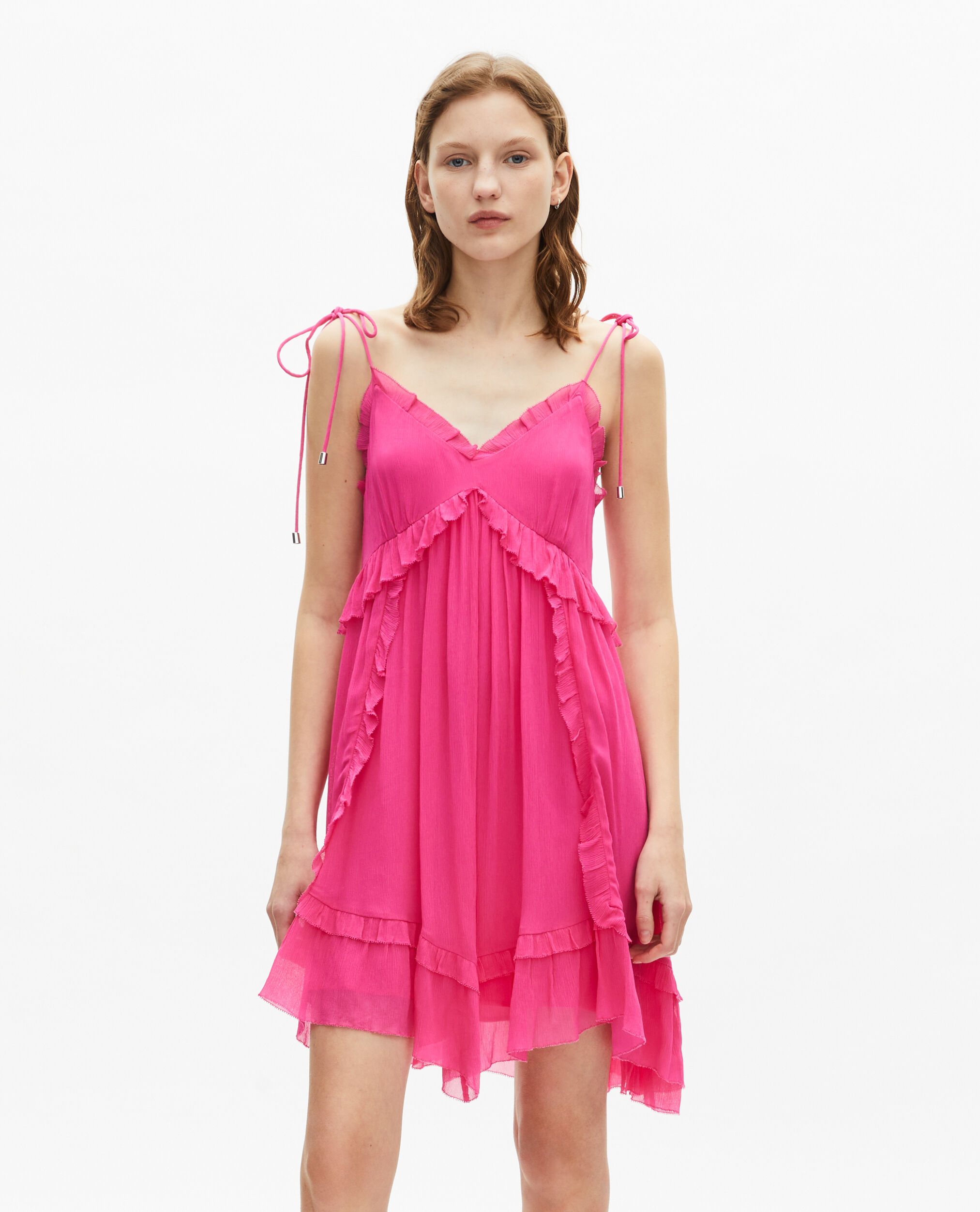 Robe courte fuchsia, FUSHIA, hi-res image number null