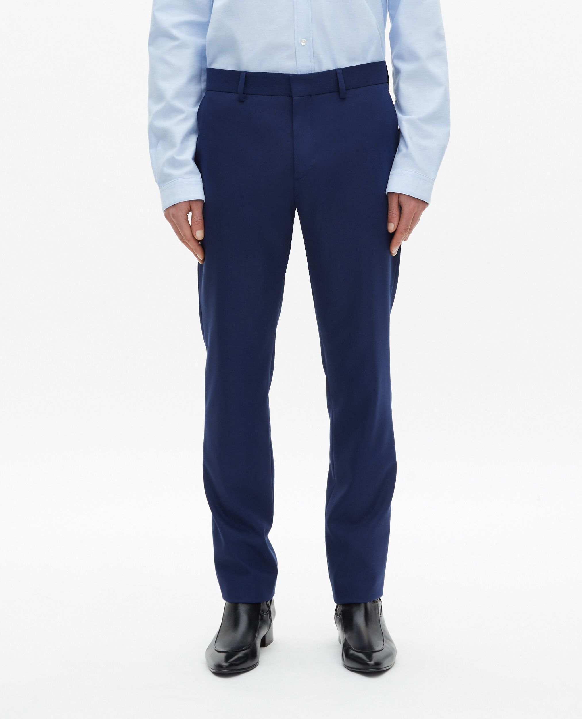 Pantalon de costume bleu, NAVY, hi-res image number null