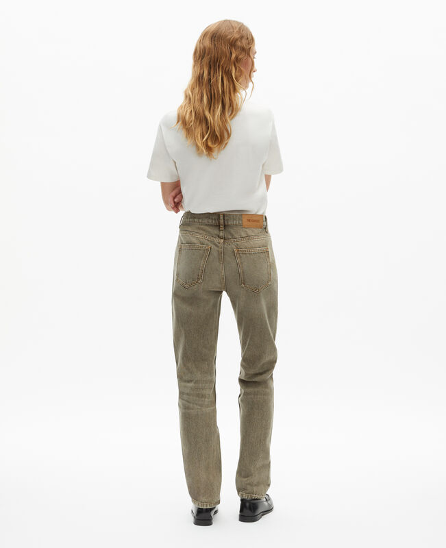 The Kooples FEMME OLIVE jean slim olive