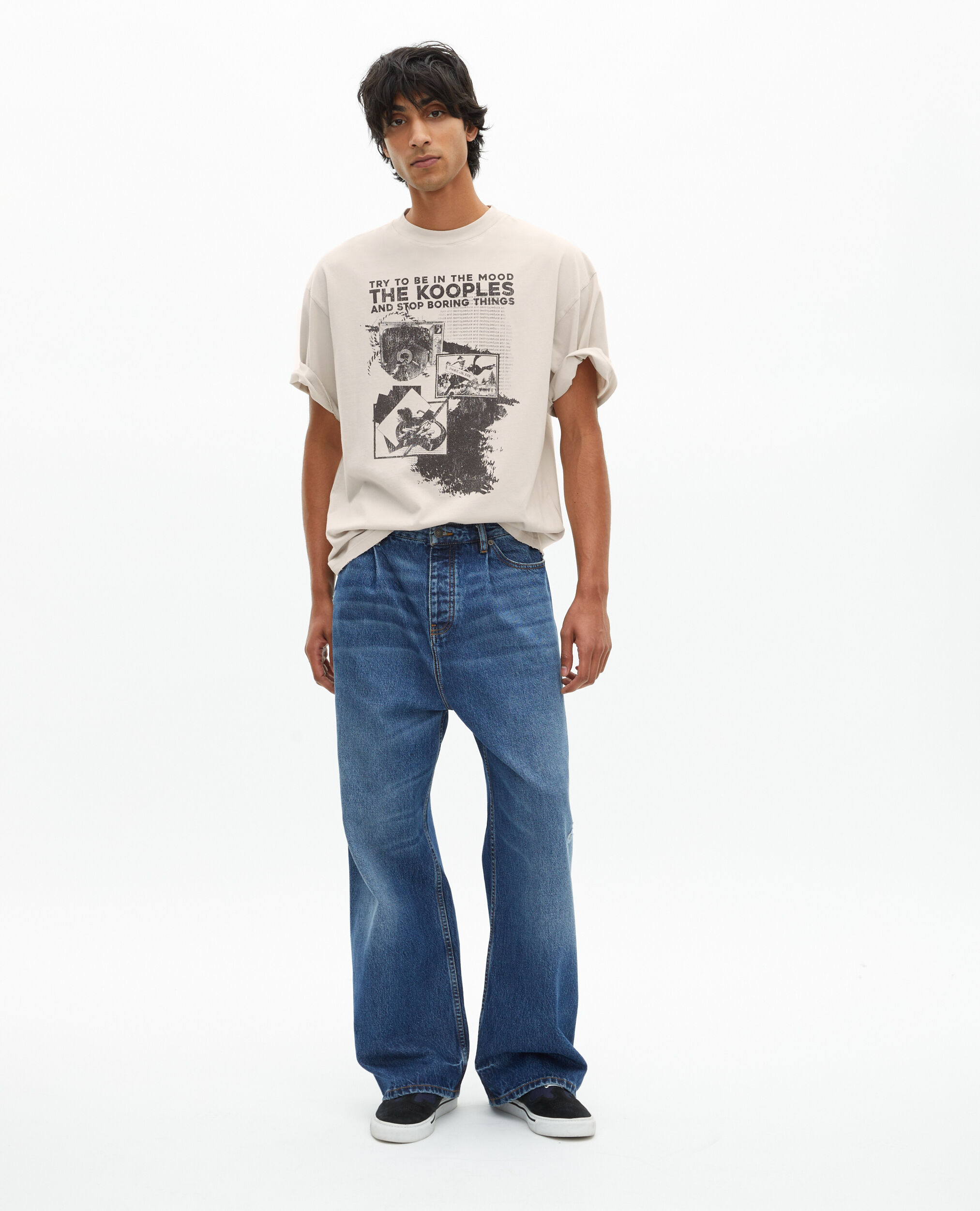 T-shirt avec sérigraphie gris, LIGHT GREY, hi-res image number null