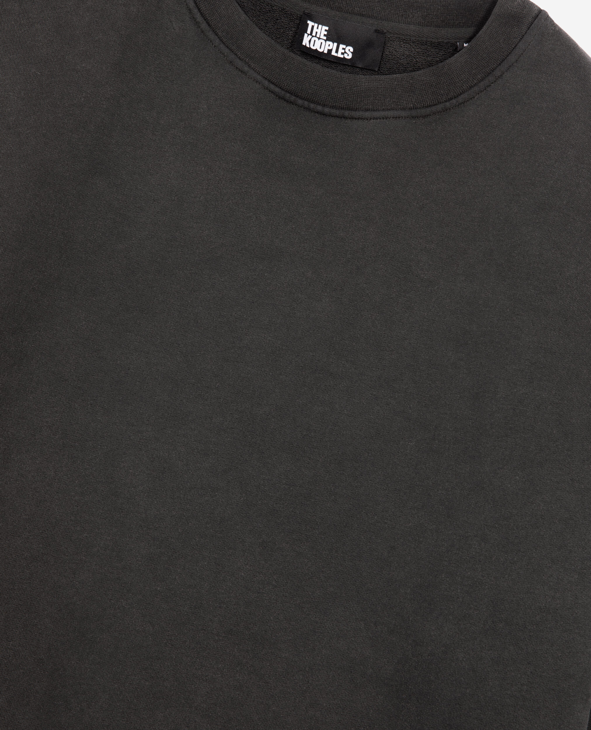 Sweatshirt avec serigraphie noir délavé, BLACK WASHED, hi-res image number null