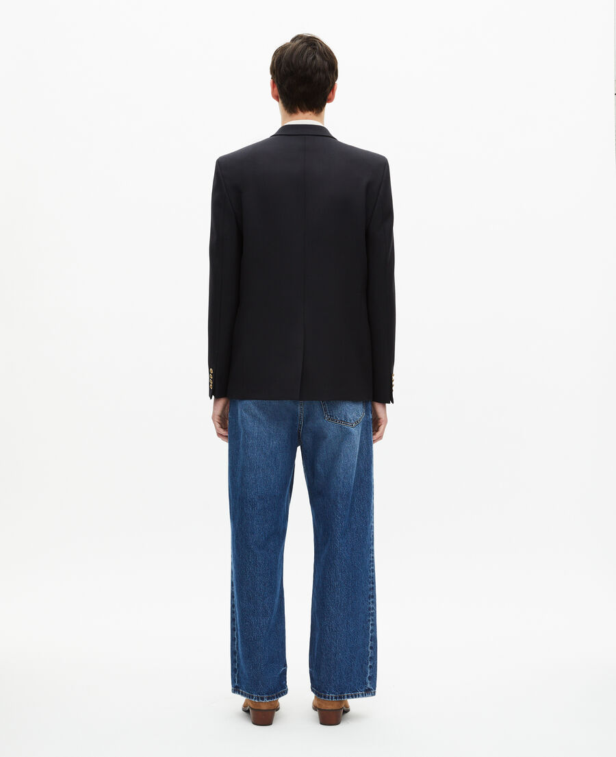 The Kooples MEN DARK NAVY navy blue wool jacket