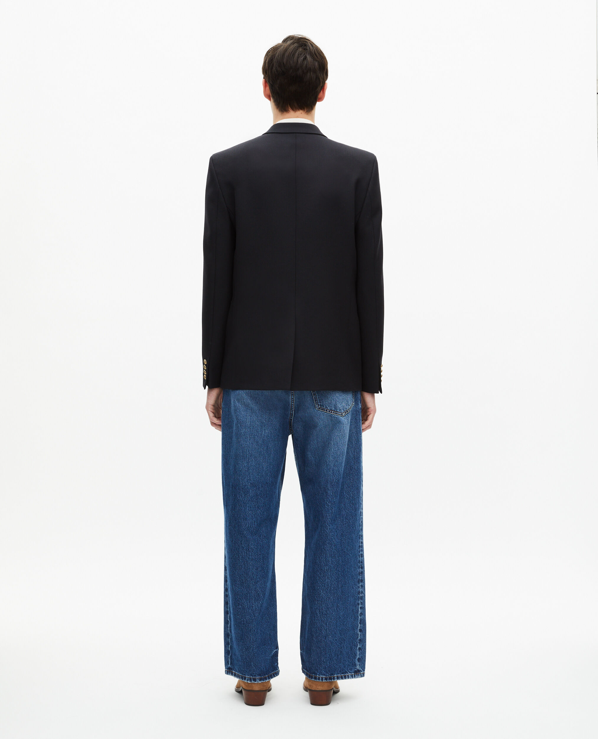 Veste en laine bleu marine, DARK NAVY, hi-res image number null