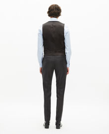The Kooples HOMME BLACK gilet de costume en laine noir coupe tailleur