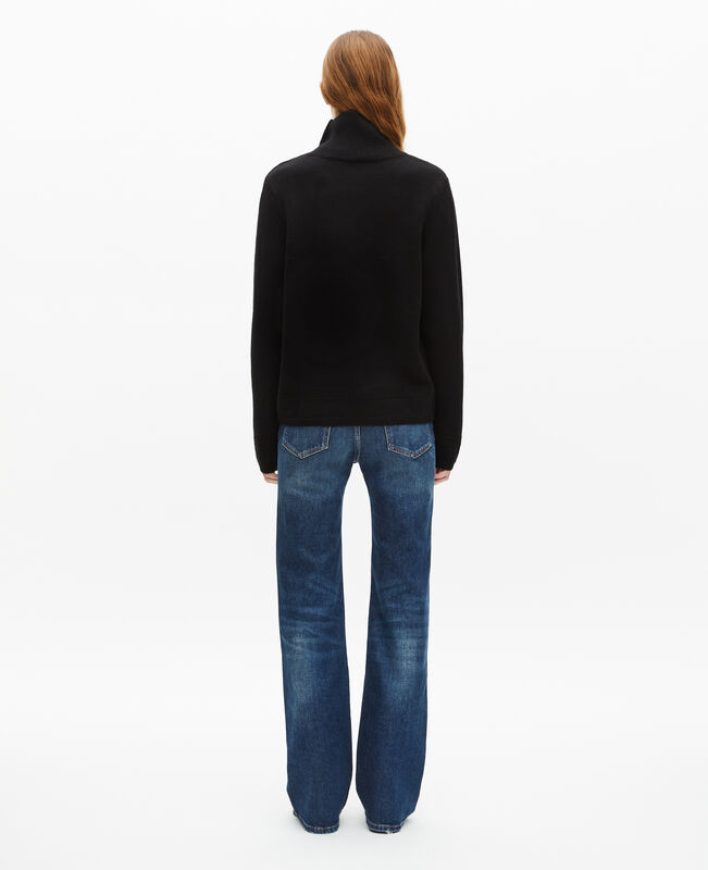 The Kooples FEMME BLACK pull en laine noir