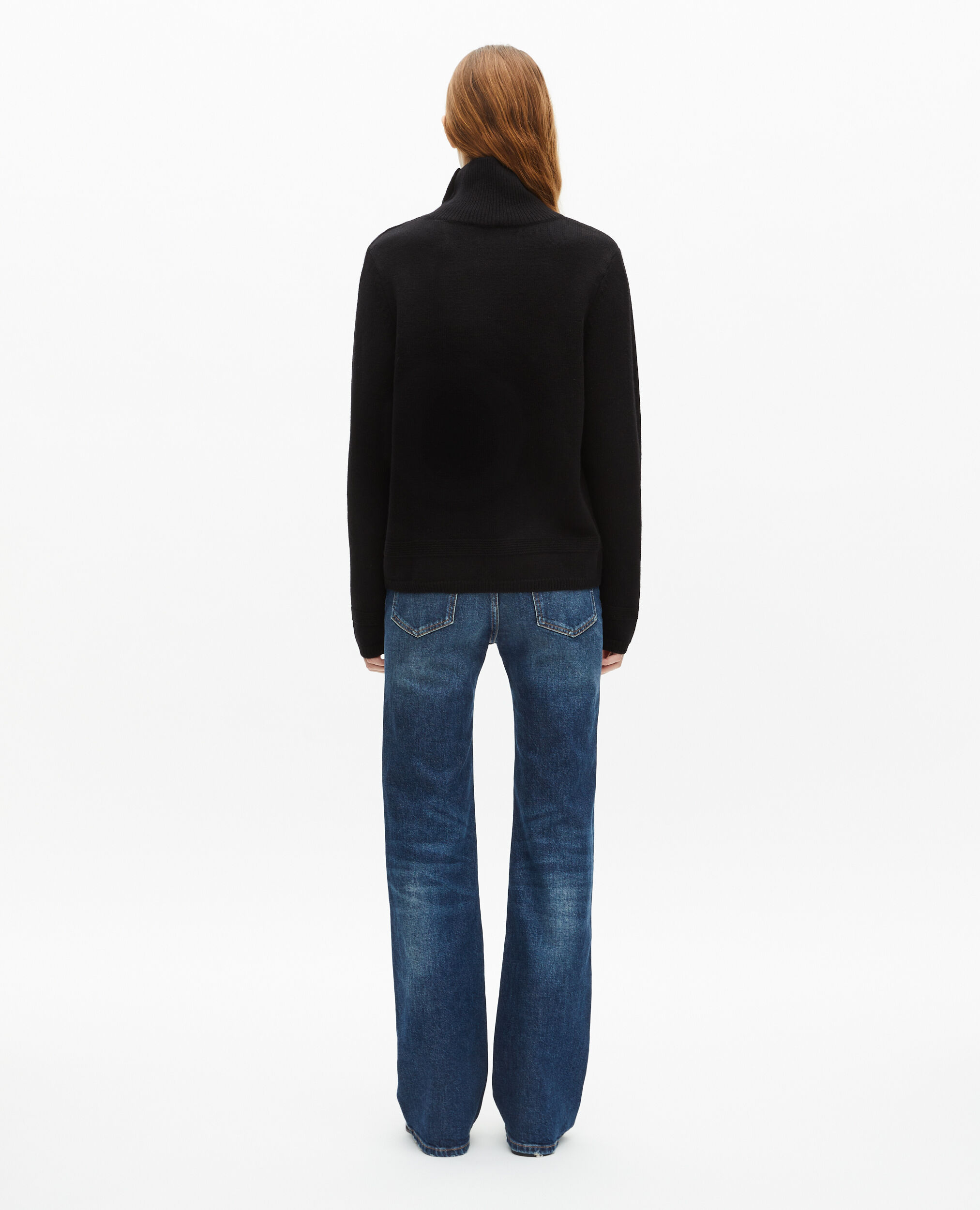 Pull en laine noir, BLACK, hi-res image number null