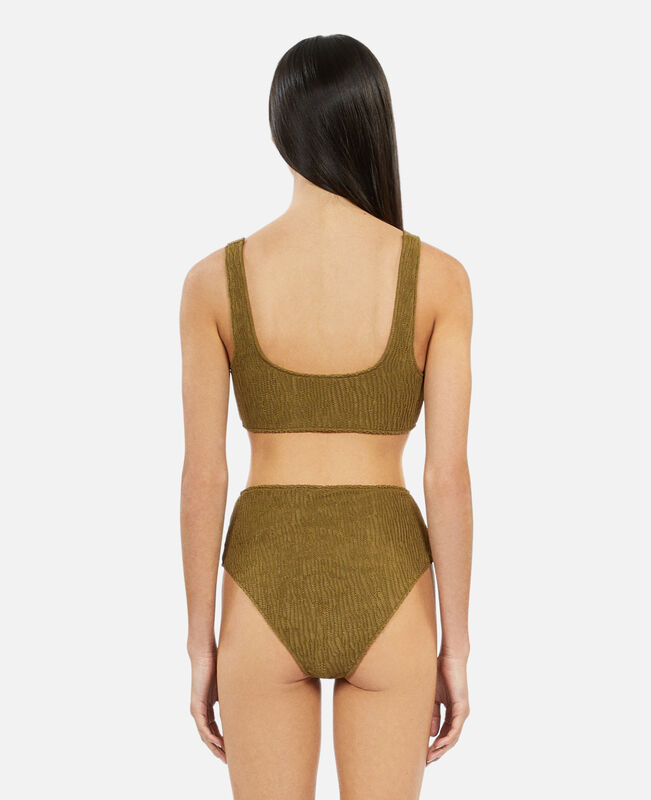 The Kooples FEMME KAKI bas de maillot de bain the kooples x luz taille haute kaki